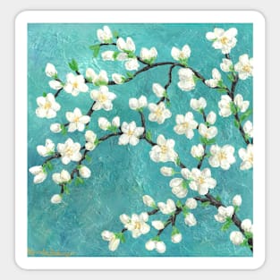 Almond Blossoms Sticker